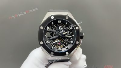 LS. Factory Audemars Piguet Royal Oak Concept 43mm Tourbillon Movement Black Spider Man Watch
